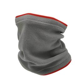 Extra Thick Fleece Neck Windproof Fishing Warm Outdoor Multi-function Neck Electric Car Scarf (Color: Gray)