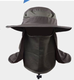 Fisherman hat sun fishing hat sun hat quick-drying outdoor hat (Color: ArmyGreen)