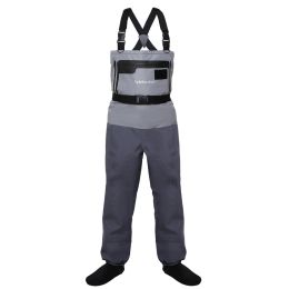 Kylebooker Waterproof Breathable Stockingfoot Chest Wader Premium Five Layer Fabric Fishing Hunting Waders KB007 (size: M)